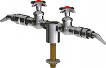 Chicago Faucets (LWV1-A52-25) Deck-mounted laboratory turret with water valve