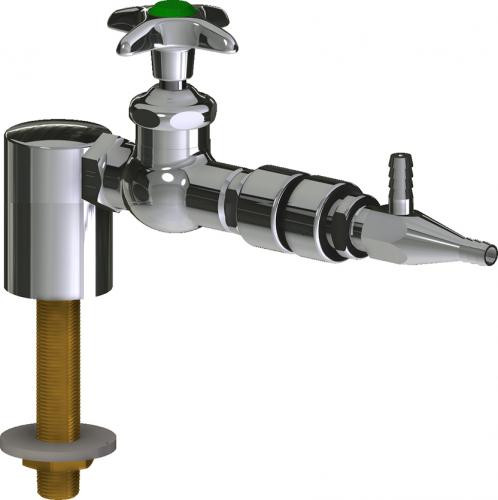  Chicago Faucets (LWV1-A61-10) Deck-mounted laboratory turret with water valve
