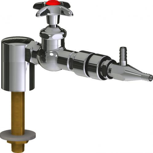  Chicago Faucets (LWV1-A62-10) Deck-mounted laboratory turret with water valve