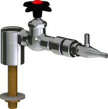 Chicago Faucets (LWV1-A64-10) Deck-mounted laboratory turret with water valve