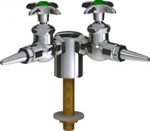 Chicago Faucets (LWV1-B11-20) Deck-mounted laboratory turret with water valve