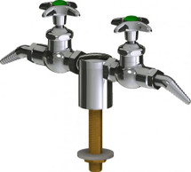 Chicago Faucets (LWV1-B21-25) Deck-mounted laboratory turret with water valve