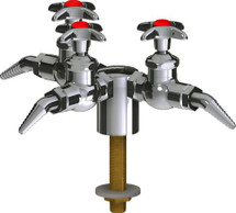Chicago Faucets (LWV1-B22-30) Deck-mounted laboratory turret with water valve