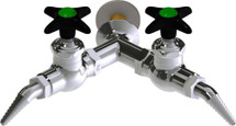 Chicago Faucets (LWV1-B23-65) Wall-mounted water valve with flange