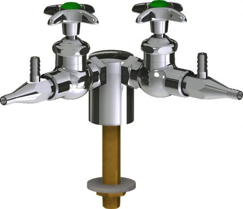  Chicago Faucets (LWV1-B31-20) Deck-mounted laboratory turret with water valve
