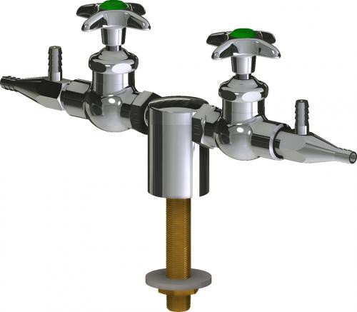  Chicago Faucets (LWV1-B31-25) Deck-mounted laboratory turret with water valve