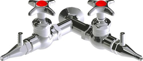  Chicago Faucets (LWV1-B32-60) Wall-mounted water valve with flange