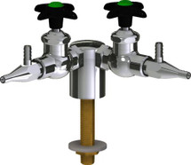 Chicago Faucets (LWV1-B33-20) Deck-mounted laboratory turret with water valve