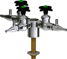 Chicago Faucets (LWV1-B33-30) Deck-mounted laboratory turret with water valve