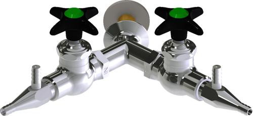  Chicago Faucets (LWV1-B33-65) Wall-mounted water valve with flange