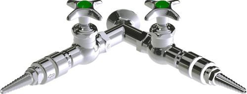  Chicago Faucets (LWV1-B41-60) Wall-mounted water valve with flange