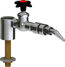 Chicago Faucets (LWV1-B54-10) Deck-mounted laboratory turret with water valve