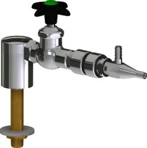 Chicago Faucets (LWV1-B63-10) Deck-mounted laboratory turret with water valve