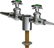 Chicago Faucets (LWV1-C11-25) Deck-mounted laboratory turret with water valve