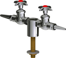 Chicago Faucets (LWV1-C12-25) Deck-mounted laboratory turret with water valve