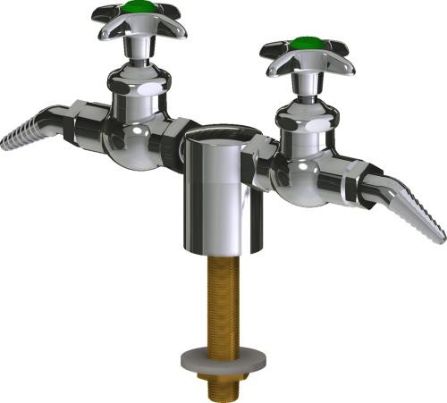  Chicago Faucets (LWV1-C21-25) Deck-mounted laboratory turret with water valve