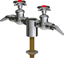 Chicago Faucets (LWV1-C22-25) Deck-mounted laboratory turret with water valve