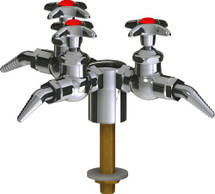 Chicago Faucets (LWV1-C22-30) Deck-mounted laboratory turret with water valve