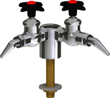 Chicago Faucets (LWV1-C24-20) Deck-mounted laboratory turret with water valve
