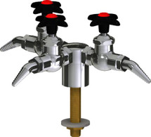 Chicago Faucets (LWV1-C24-30) Deck-mounted laboratory turret with water valve