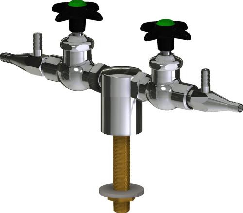  Chicago Faucets (LWV1-C33-25) Deck-mounted laboratory turret with water valve