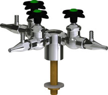Chicago Faucets (LWV1-C33-30) Deck-mounted laboratory turret with water valve