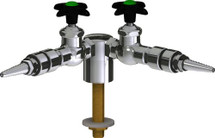 Chicago Faucets (LWV1-C43-20) Deck-mounted laboratory turret with water valve