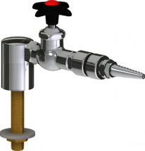 Chicago Faucets (LWV1-C44-10) Deck-mounted laboratory turret with water valve