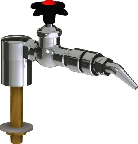  Chicago Faucets (LWV1-C54-10) Deck-mounted laboratory turret with water valve