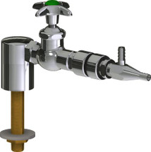 Chicago Faucets (LWV1-C61-10) Deck-mounted laboratory turret with water valve