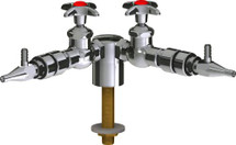 Chicago Faucets (LWV1-C62-20) Deck-mounted laboratory turret with water valve