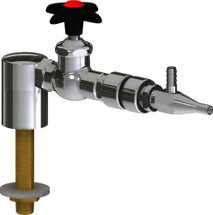 Chicago Faucets (LWV1-C64-10) Deck-mounted laboratory turret with water valve