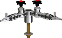 Chicago Faucets (LWV1-C64-20) Deck-mounted laboratory turret with water valve