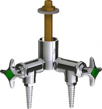 Chicago Faucets (LWV2-A11-20) Deck-mounted laboratory turret with water valve