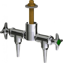 Chicago Faucets (LWV2-A11-25) Deck-mounted laboratory turret with water valve