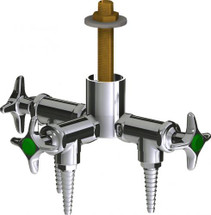 Chicago Faucets (LWV2-A11-30) Deck-mounted laboratory turret with water valve