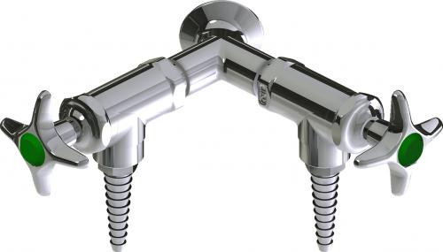  Chicago Faucets (LWV2-A11-60) Wall-mounted water valve with flange