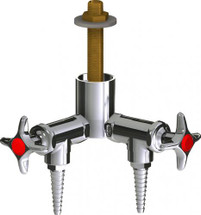 Chicago Faucets (LWV2-A12-20) Deck-mounted laboratory turret with water valve