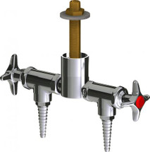 Chicago Faucets (LWV2-A12-25) Deck-mounted laboratory turret with water valve