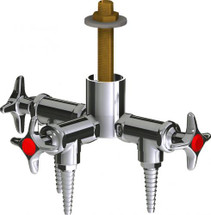 Chicago Faucets (LWV2-A12-30) Deck-mounted laboratory turret with water valve