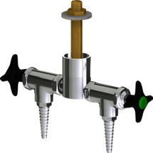 Chicago Faucets (LWV2-A13-25) Deck-mounted laboratory turret with water valve