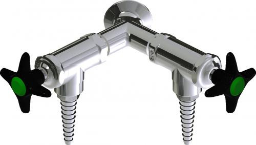  Chicago Faucets (LWV2-A13-60) Wall-mounted water valve with flange