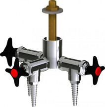 Chicago Faucets (LWV2-A14-30) Deck-mounted laboratory turret with water valve