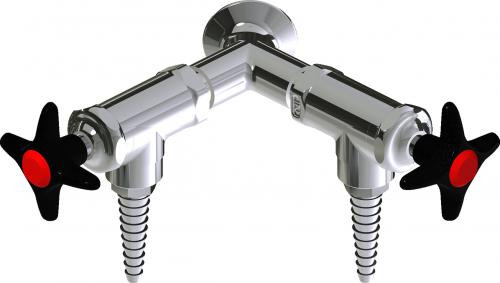  Chicago Faucets (LWV2-A14-60) Wall-mounted water valve with flange