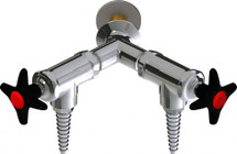 Chicago Faucets (LWV2-A14-65) Wall-mounted water valve with flange