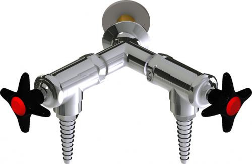  Chicago Faucets (LWV2-A14-65) Wall-mounted water valve with flange