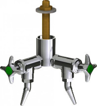 Chicago Faucets (LWV2-A21-20) Deck-mounted laboratory turret with water valve