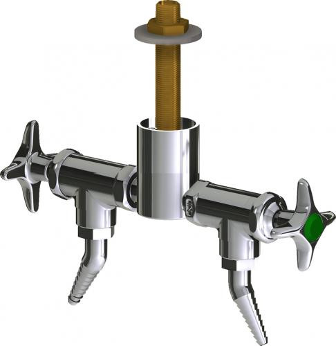  Chicago Faucets (LWV2-A21-25) Deck-mounted laboratory turret with water valve