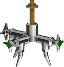 Chicago Faucets (LWV2-A21-30) Deck-mounted laboratory turret with water valve