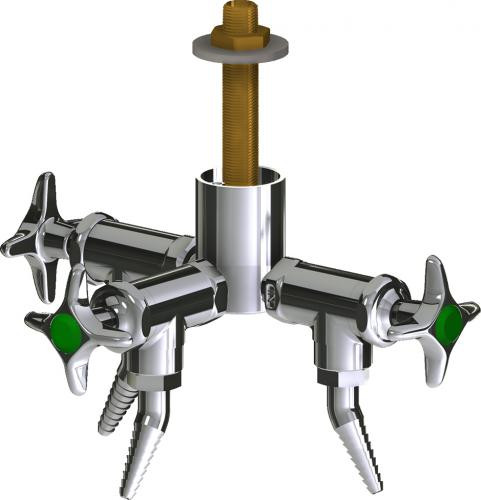  Chicago Faucets (LWV2-A21-30) Deck-mounted laboratory turret with water valve